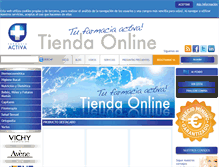 Tablet Screenshot of farmaciactiva.com